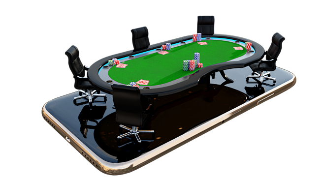 Poker 3D Table With ...