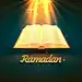 Ramadan cover card, drawn mosque night view from arch background Premium Vector