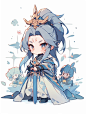 AIGC|插画|线描|Q版古风（有魔法） - 小红书