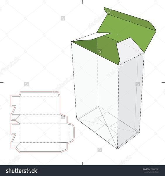 不同的盒型包装设计展开图 ​​​​