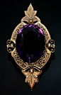 Victorian Amethyst Rose Gold Pendant image 6