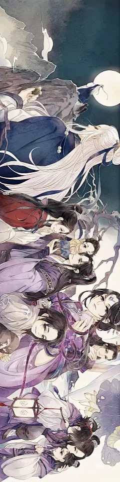 魔道祖师 魏无羡 同人图 插画 壁纸 | 部分一 | 半次元-第一中文COS绘画小说社区
