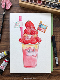 彩彩彩沫采集到水彩画