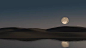 超现实自然月出湖面山脉景观图片