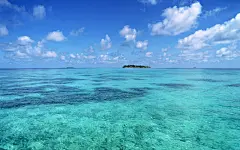 大海海滨 (海空水蓝 第四辑)桌面壁纸1