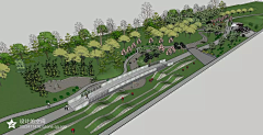设计-生活采集到广场公园景观sketchup设计
