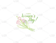 贺卡,郁金香,女人,春天,矢量,数字8,白昼,背景分离,情人节卡,国际妇女节