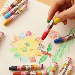 优湃文具批发♥儿童油画棒 12色蜡笔 学习绘画美术用品 学生奖品-淘宝网