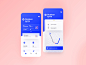Fitness Activity Tracker - mobile app activity mobile ui mobile userinterface healthy health diet weight cycle calory location tracker fitness fitness app ux uxui design ui iran blue