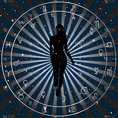 背景,概念,天文学,太空,白羊座,图像,女人,双鱼座,算命