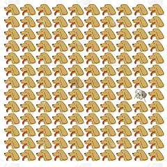 Seamless dog pattern