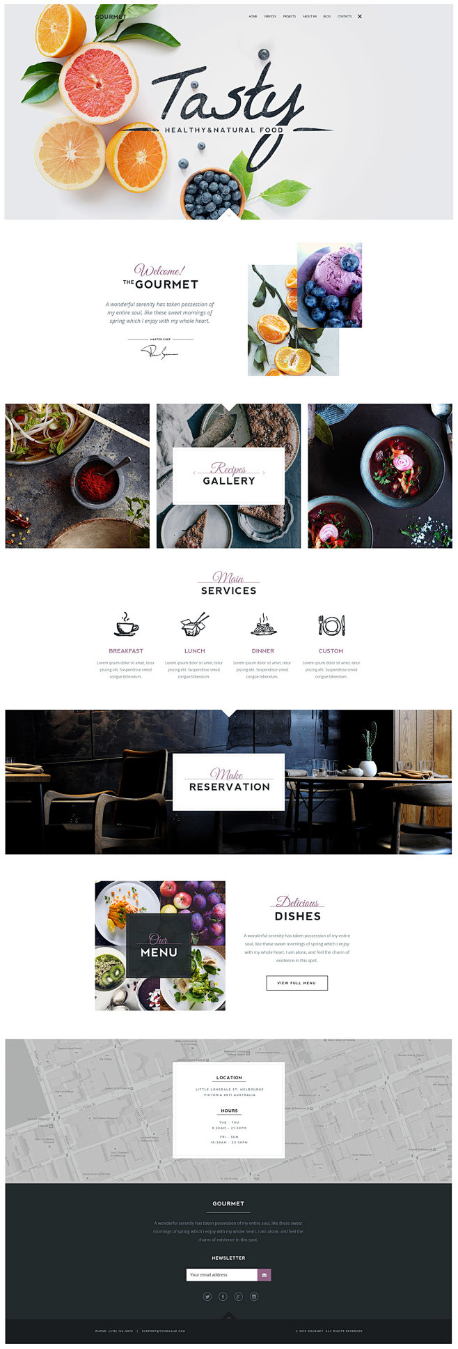 Gourmet WP Theme Lay...