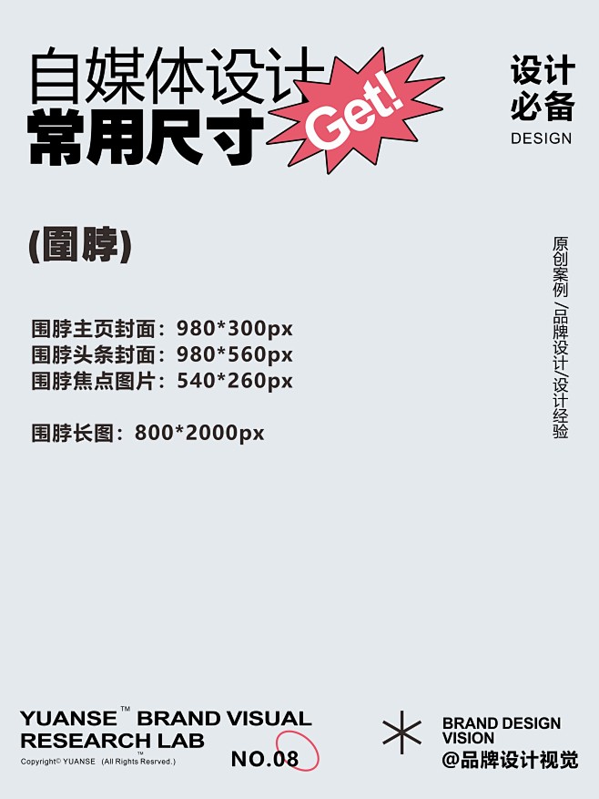 新媒体设计尺寸3，转自微博“设计精选”