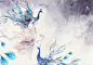 孔雀东南飞_画措__插画师作品_涂鸦王国gracg.com