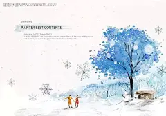 梦幻手绘下雪天牵手的情侣PSD分层素材|风景图片|梦幻|牵手|情侣|手绘|下雪天|psd分层素材素材psd|PSD(分层素材)|psd 分层素材 花|psd 分层素材 小花