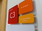 Periodic table inspired signage for Uppingham School's Science Centre