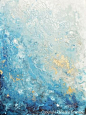 “漂流”艺术Giclee原始蓝色抽象绘画打印水彩，蓝色，海泡沫绿色，白色，灰色，浅蓝色的色调中的大理石效果... |  Pinteres ...
