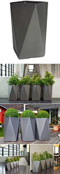 Martin Mostboeck: Arrow Cubist Modern Outdoor Planter | NOVA68 Modern Design: 