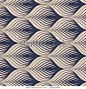 Geometric vector pattern, repeating tile texture decumbent scale of fish or fish squama shapes or leaves petal motif, single color with dark blue and white. Pattern is clean usable for wallpaper