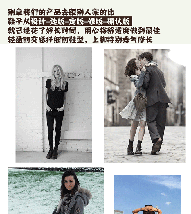 英伦风马丁靴女2017秋冬系带加绒磨砂内...