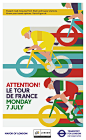 "Creative Review   Ad of the …" in Poster & Print : Creative Review - Ad of the Week: TfL, Attention! Le Tour De France