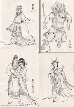 ArtistJ/太阳采集到国画-工笔白描