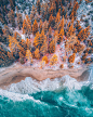 Aerial Images of Vibrant Landscapes by Photographer Niaz Uddin : Niaz Uddin is a photographer, director, and filmmaker that explores a variety of natural landscapes from high above. His color-saturated photographs explore crowded beaches and remote tide p