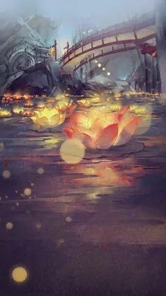 12张古风手绘手机壁纸，余韵流香