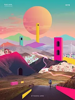 一天一张海报，他的设计惊艳了一整年..._Magdiel : 美国德克萨斯州的插画家、设计师Magdiel Lopez发起一个自我挑战的项目：每天创作一张海报（Creating a Poster Everyday）。长时间累积下来，他已经完成了数百件丰富多彩的海报…