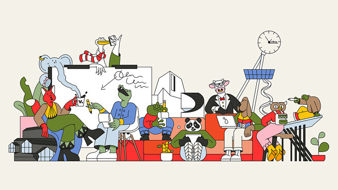 furniture animal gif...