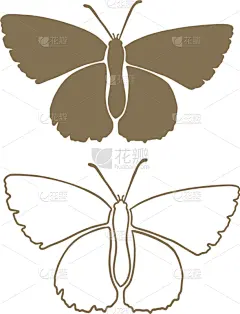 可爱的,蛾,卡通,线条画,夜晚,自然,符号,图标集,野生动物,剪影