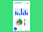  Data Based Task Manager. Light Edition ux ui app animation interaction dashboard piechart graph tasks scroll mobile tablet ipad chart approval data interactionlogic colorful tabletop icons