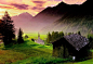 奧地利-蒂羅爾州。 #小镇# #山景#