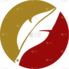 品牌名称,鹅毛笔,商务,模板,现代,圆形,纸,复古