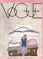 上世纪《Vogue》封面插画集合，原来没有超模和摄影师的大刊也可以这么优雅！