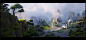 Plesent Valley, Zoran Cvetkovic : Plesaent Valley concept art inspired by Huangshan