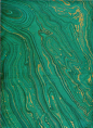 Marbled Green + Gold