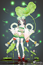 #百绘罗衣##萤草#@网易阴阳师手游 
【萤草】沉迷萤草，画了五天。
【腰封的大系带不知道要什么颜色的好】
所以就三种各搞了一张(笑)
(感觉草爹快成我女儿了。)
一开始就想画关于夏日主题的
(所以切入了小池景色)...展开全文c