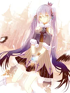 Dark night miku_阿雯雯_VOCALOID圈插画_网易GACHA二次元社区 #壁纸# #背景图# #治愈系# #小清新#