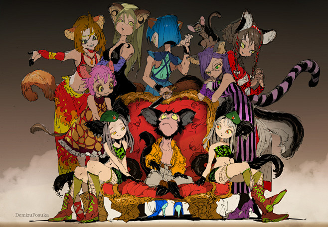 #創作 八人の殺し屋 - ポ～ン（出水ぽ...