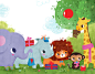 Tiger's Big Day Activity Book : Illustrated an activity book with sound activation about a group of happy animals celebrating Tiger's birthday. Client: AZ books LLC.
