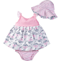 Amazon.com: Gerber Baby Girls' Sundress, Bloomer and Hat Set: Clothing