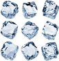 Ice cubes PNG image