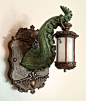 Victorian Lighting Tentacle Lantern Wall Plaque with LED Light Feature - Dellamorteco (Etsy) amzn.to/2s1GFnp...