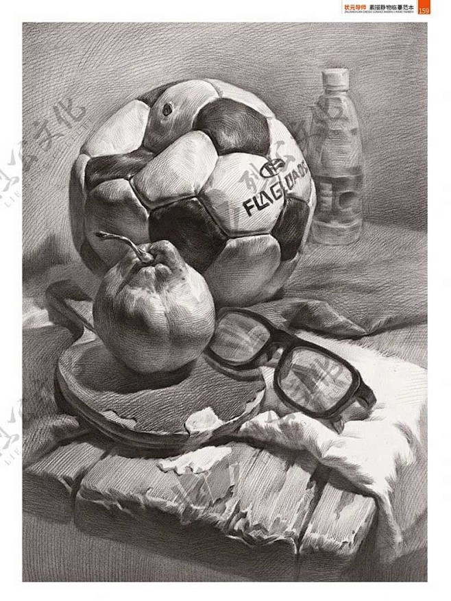 状元导师2素描静物临摹范本2021烈公文化符腾飞单个组合静物步骤对临