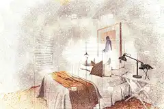 卧室 室内设计 家具 床 房间 公寓 家 房子 装饰 绘画