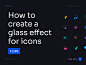 Education glass glass effect glassmorphism Icon icon design  icon set iconography tips tutorial
