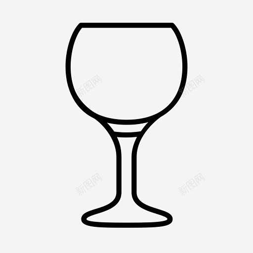 红酒杯玻璃器皿心情图标 标识 标志 UI...