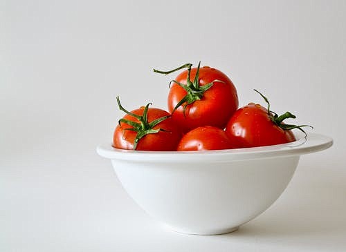 Red Tomatoes in Whit...