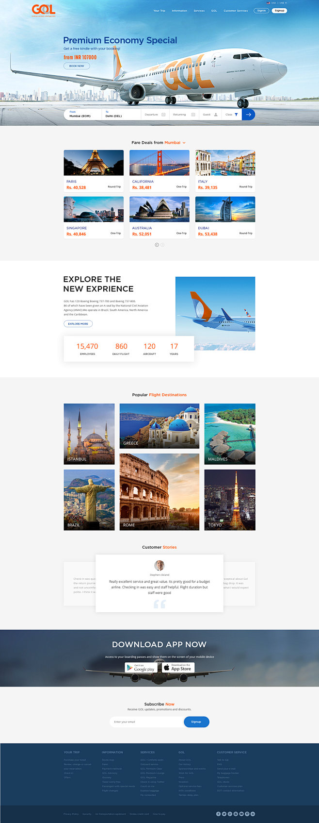 Voegol Airline websi...